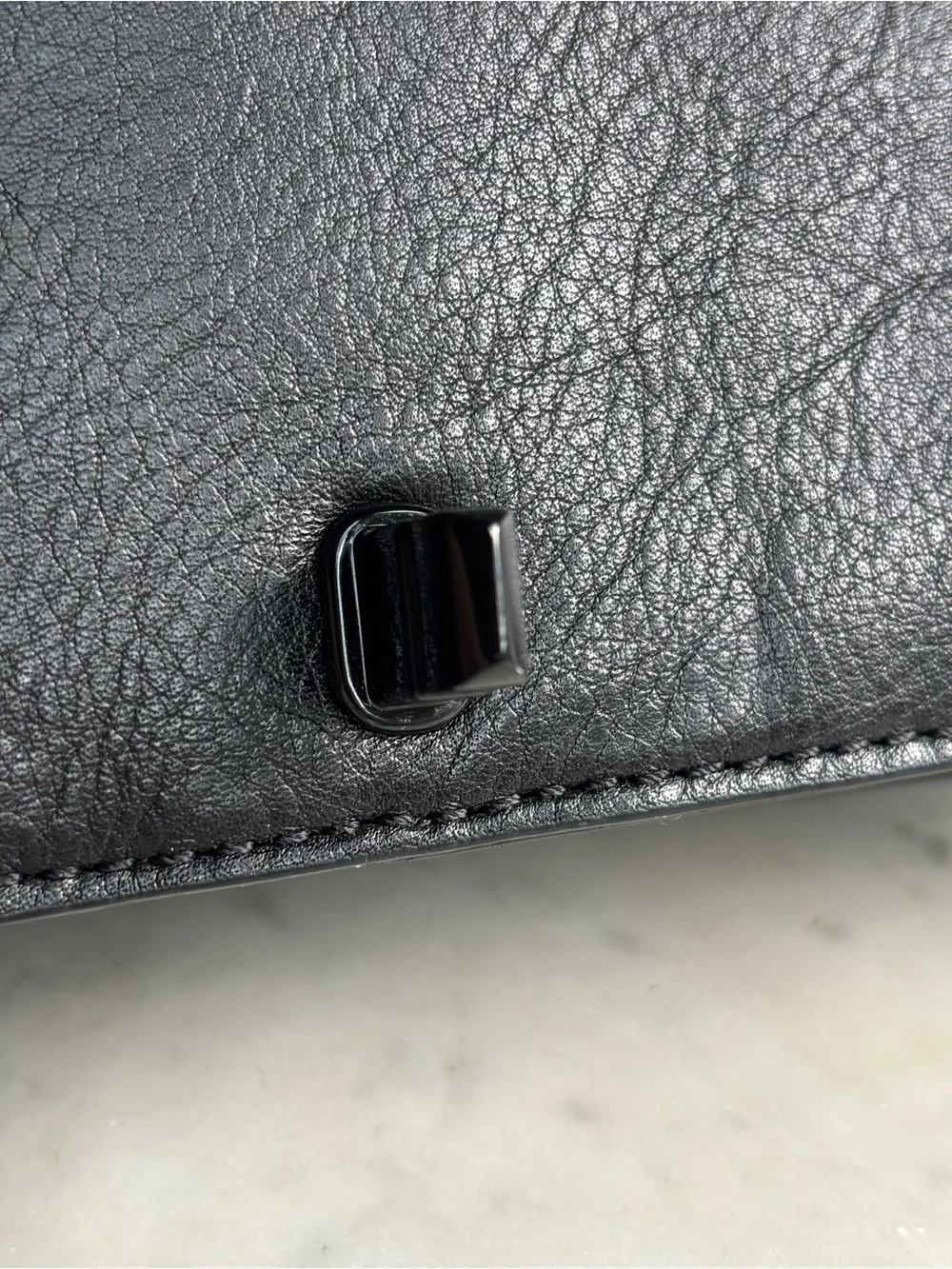 Rebecca Minkoff Black Jumbo Love Quilted Leather Shoulder Bag with Turn-Lock - Picture 14 of 16